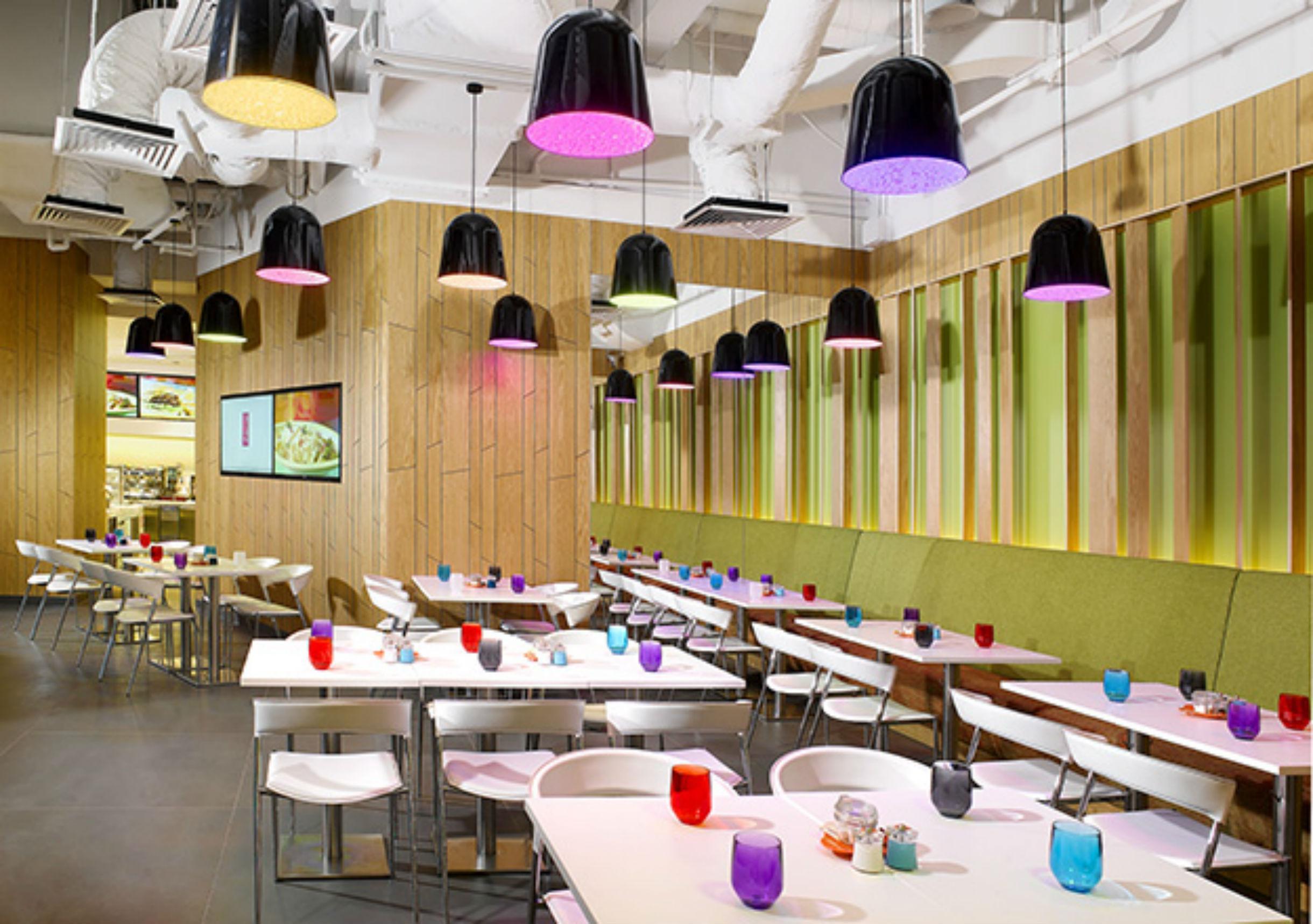 วัน ฟาร์เรอร์ โฮเทล Hotel สิงคโปร์ ภายนอก รูปภาพ Interior of a Yo! Sushi restaurant